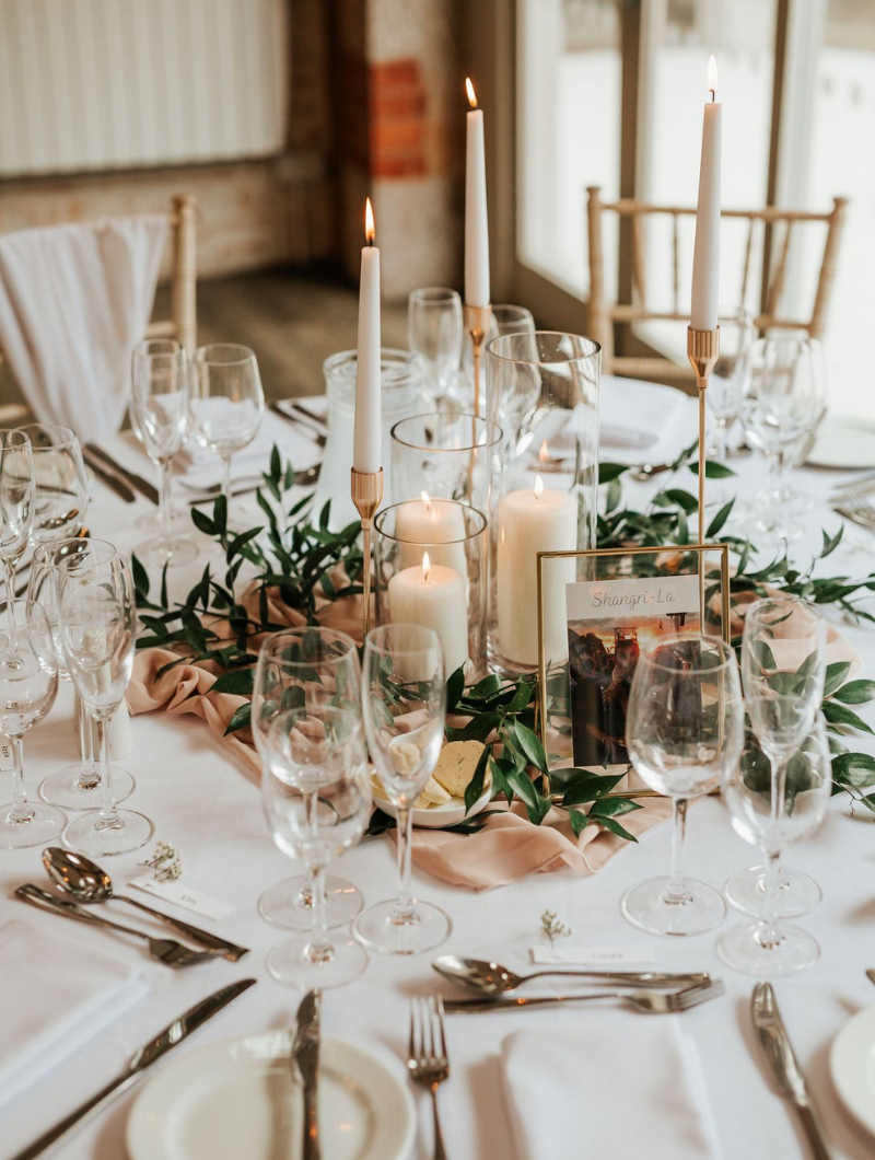 Photophores LED mariage Miroir de bienvenue