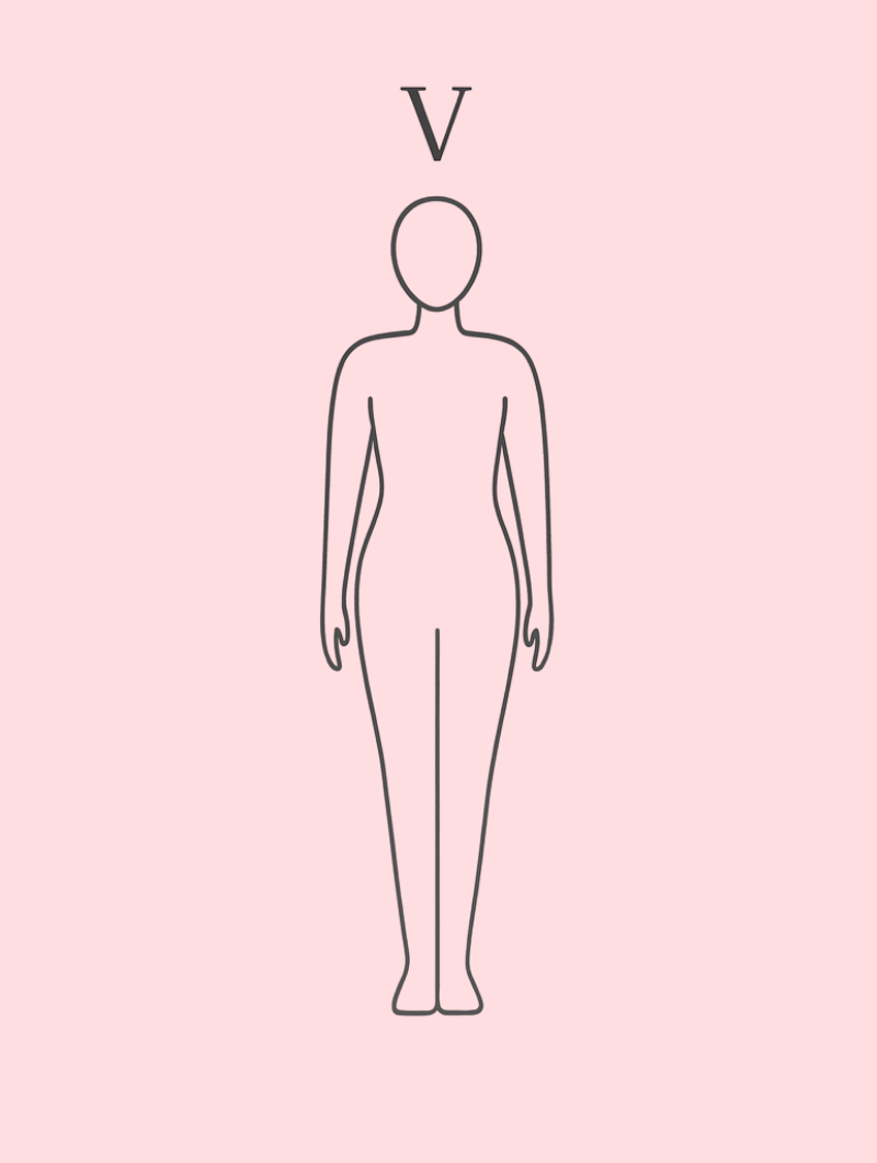 Morphologie en V (épaules plus larges que les hanches) Morphologie en V (épaules plus larges que les hanches)