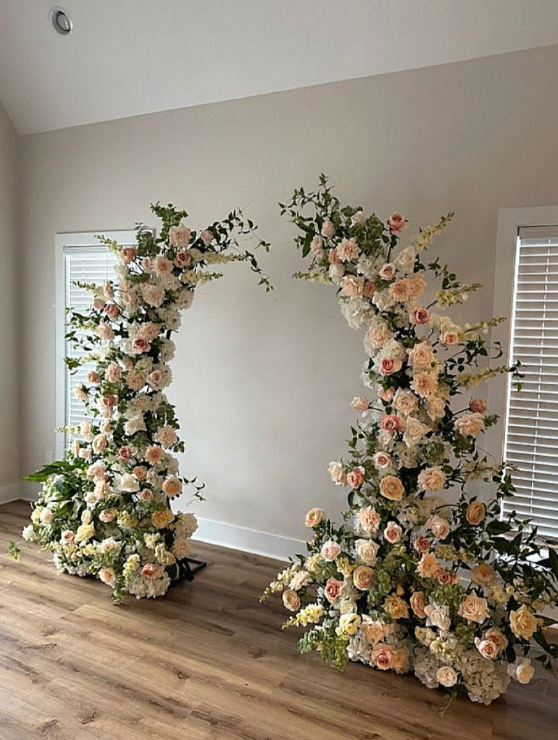 Arche cérémonie mariage fleurs artificielles Arche cérémonie mariage fleurs artificielles