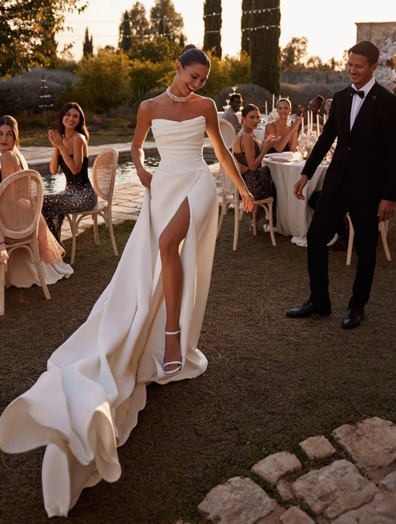 Robe mariée dolce vita élégance italienne Robe mariée dolce vita élégance italienne