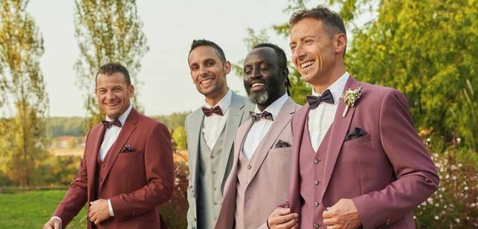 Costume de mariage pour marié et garçon d'honneur