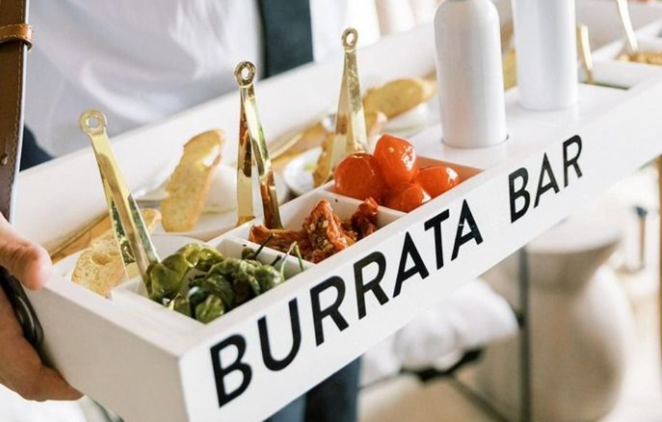 Mariage italien bar à burrata animation