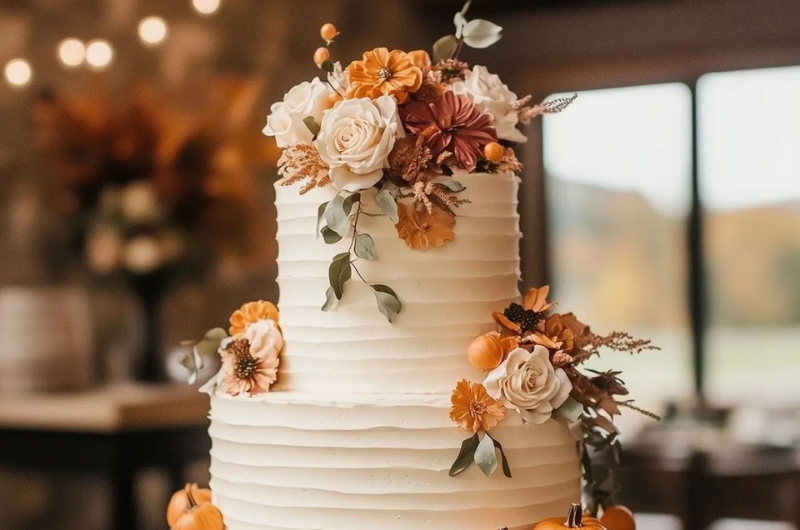 Wedding cake automne