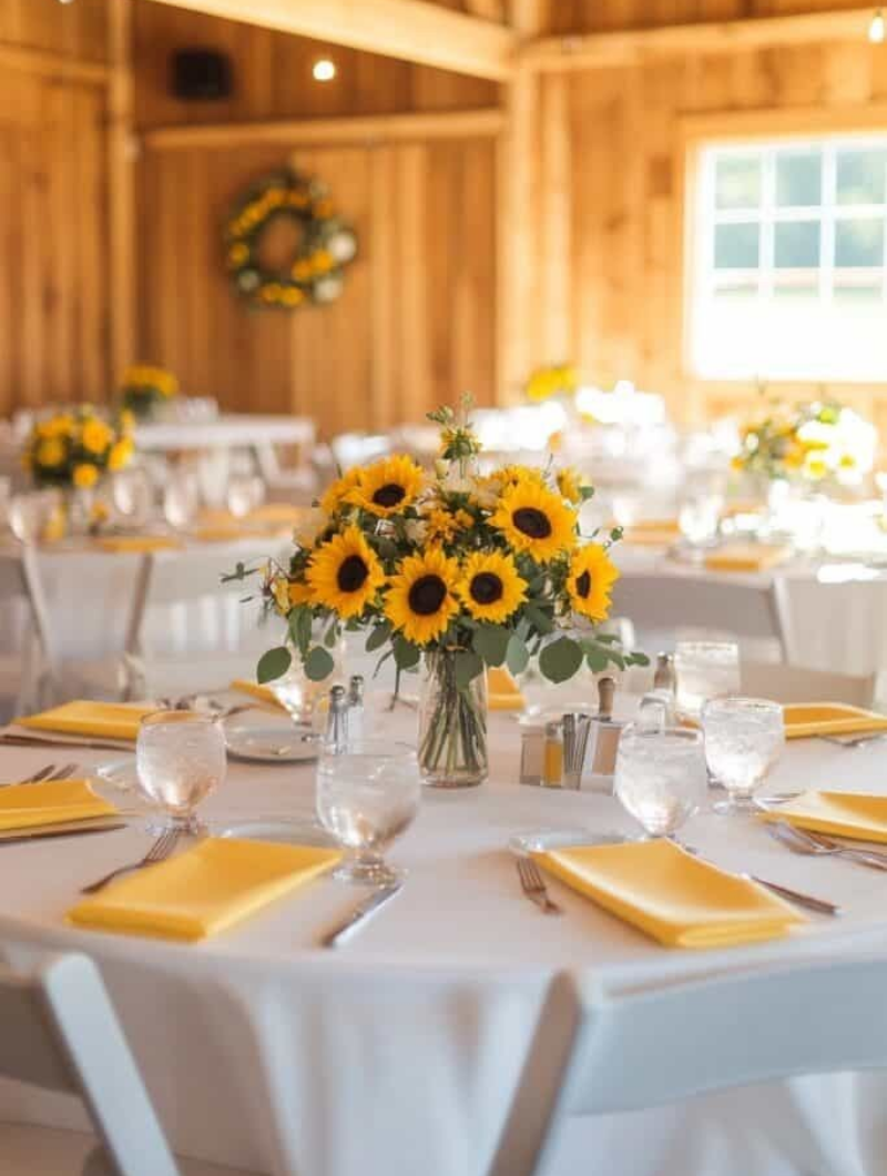 Le tournesol pour colorer votre mariage en été Le tournesol pour colorer votre mariage en été