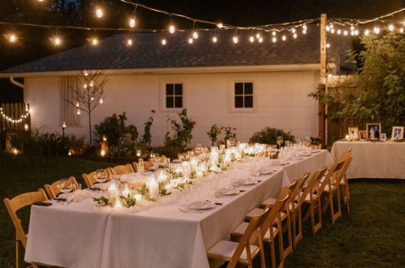 Petit table conviviale micro mariage