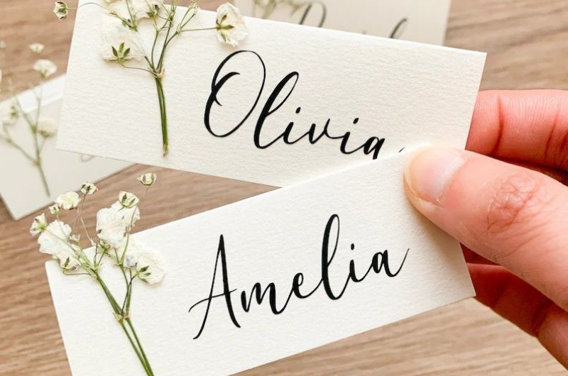 Cadeaux invité mariage personnalisés avec leur nom