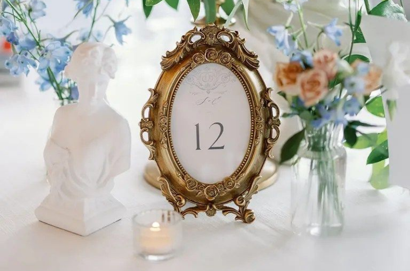 Numéro marque place invités Bridgerton