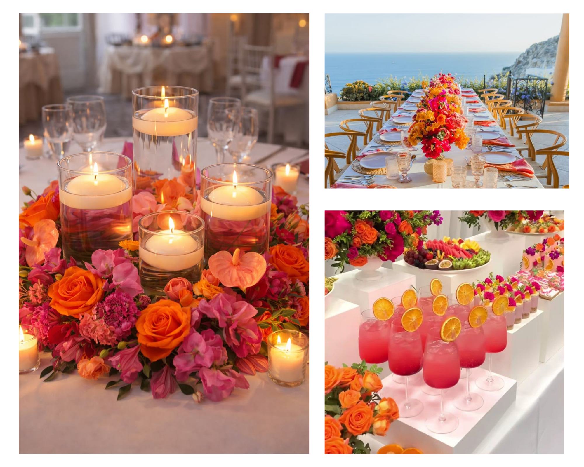 décoration de mariage dans le theme orange & fuchsia décoration de mariage dans le theme orange & fuchsia